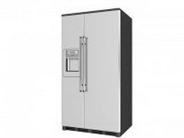 Commercial upright refrigerator 3d model preview