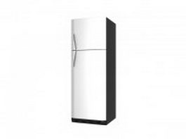 Top freezer refrigerator 3d model preview