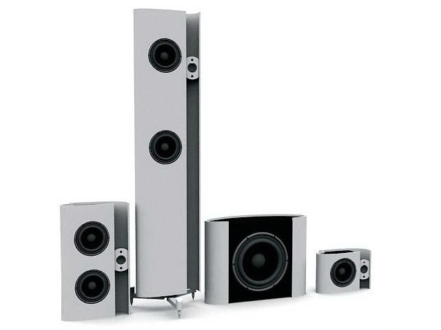Home audio speakers 3d model 3ds max files free download