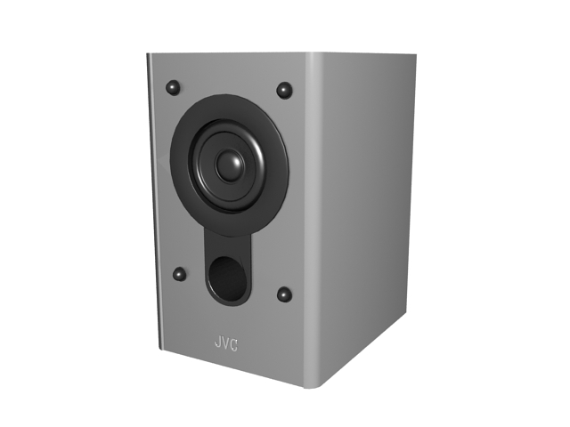 JVC desktop speaker 3d rendering