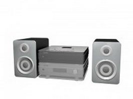Home theatre sound system 3d preview