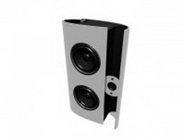 Flat panel loudspeaker 3d model preview