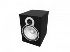 Passive bookshelf speaker 3d model preview