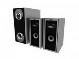 XORO sound system 3d model preview