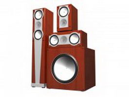 3.1 Surround sound speaker system 3d preview