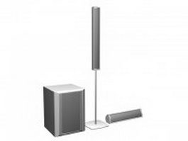 2.1 Speaker System 3d model preview