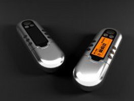 Portable MP3 players 3d model preview