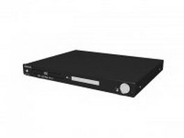 Samsung DVD player 3d model preview