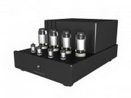 Home power amplifier 3d model preview