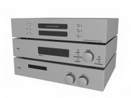 Consonance High-end home audio system 3d model preview