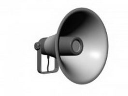 Horn loudspeaker 3d model preview