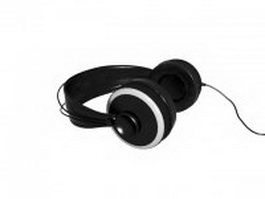 Full size headphones 3d model preview