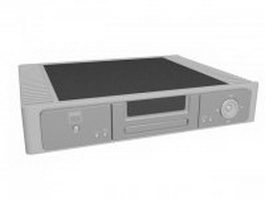 Home audiophile amplifier 3d model preview