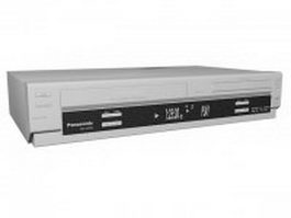 Panasonic DVD Player VCR recorder 3d model preview