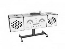 Radio phonograph 3d preview