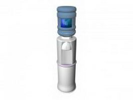 Water cooler with bottle 3d model preview