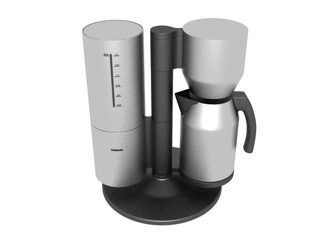 Siemens coffee maker 3d rendering