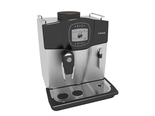 Saeco coffee maker 3d rendering
