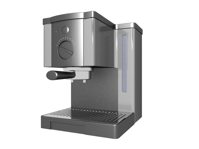 Home espresso machine 3d rendering