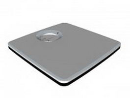 Bathroom scale 3d model preview