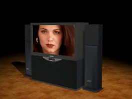 SONY rear-projection television 3d preview