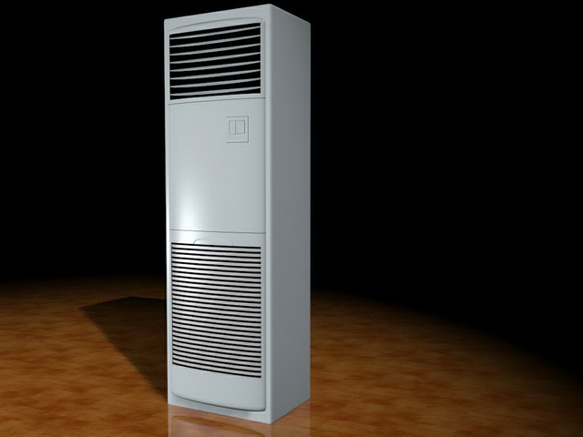 Floor air conditioner 3d rendering