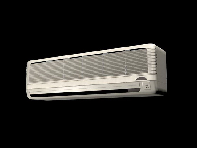 Wall air conditioner 3d rendering