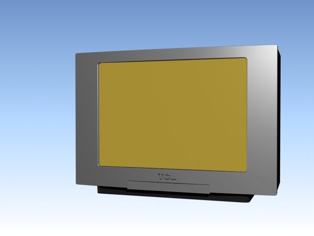 TCL flat screen TV 3d rendering
