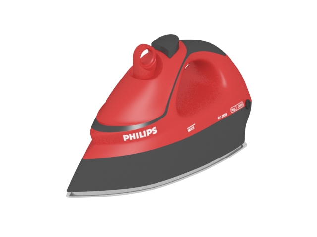 Philips clothes iron 3d rendering