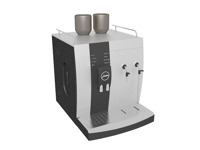 Jura coffee machine 3d rendering
