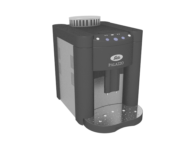Solis Palazzo steam coffee machine 3d rendering