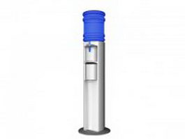 Bottle type water dispenser 3d model preview