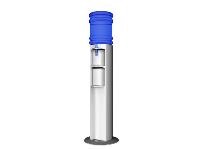Bottle type water dispenser 3d rendering
