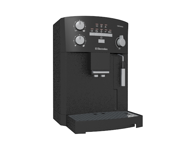 Electrolux coffee machine 3d rendering