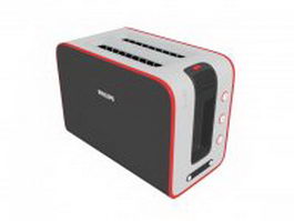 Philips toaster 3d model preview