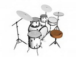 Drum set 3d preview
