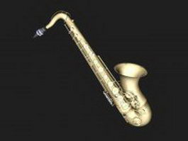 Tenor saxophone 3d model preview