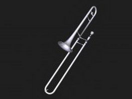 Bass trombone 3d model preview