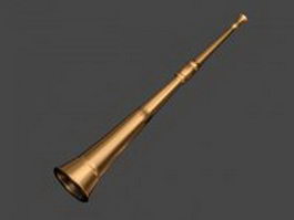 Modern brass Vuvuzela 3d preview