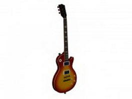 Gibson Les Paul guitar 3d model preview