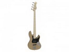 Fender electric bass guitar 3d model preview