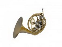 Modern horn 3d model preview