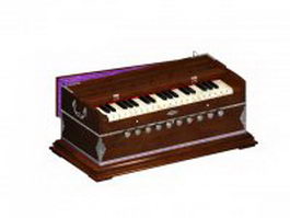 Indian harmonium 3d preview