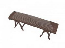 Chinese Guzheng 3d model preview