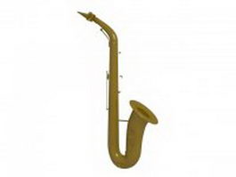 Sopranino saxophone 3d model preview
