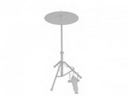 Cymbal on stand 3d model preview