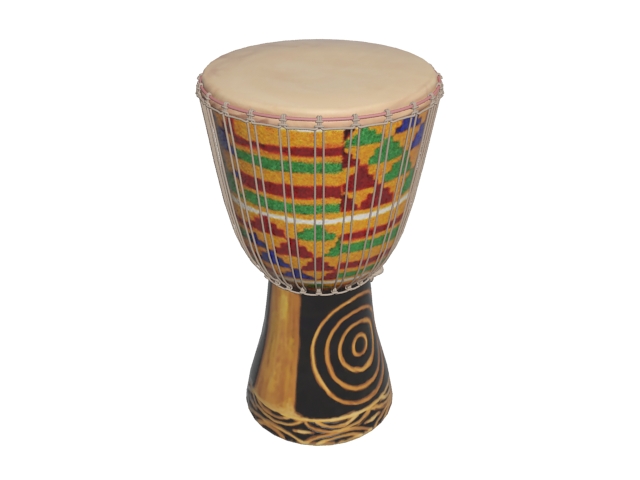 African hand drum 3d rendering