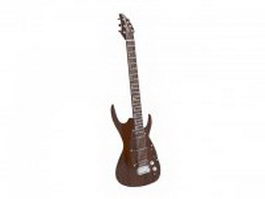 Spanish electric guitar 3d model preview