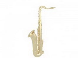 Tenor saxophone 3d model preview