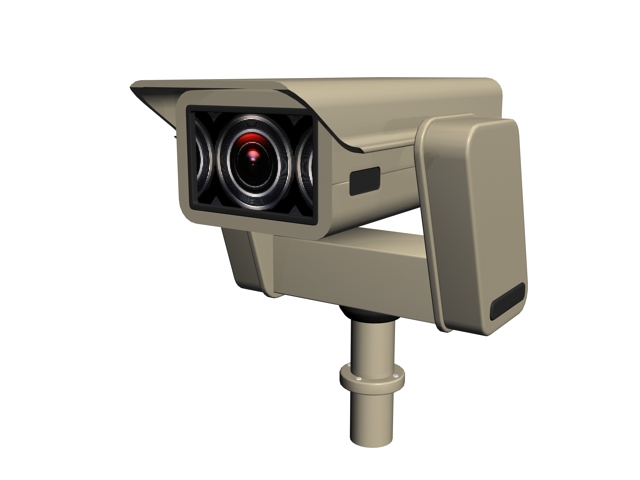 Industrial Surveillance Camera 3d Model 3ds Max